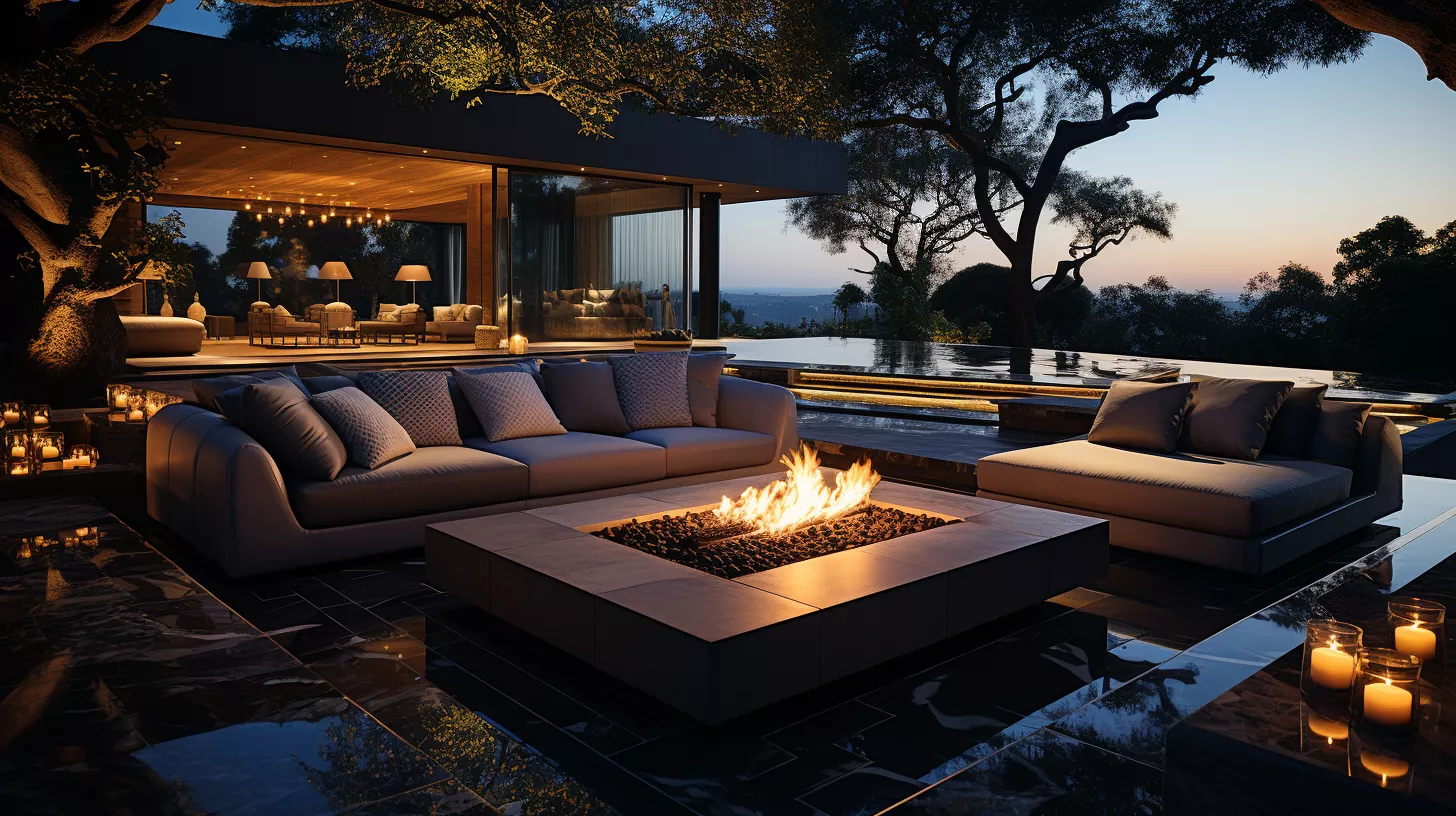 واحة الرفاهية في المساحات الخارجية الفاخرة